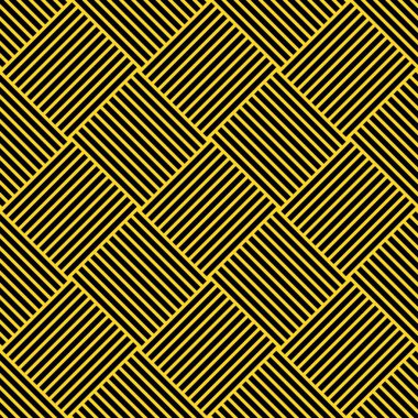 soyut geometrik dikişsiz kalıp çizgiler sarı ve siyah arkaplan vektör illüstrasyonu