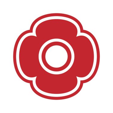 İç dekorasyon tasarım vektörü için soyut çiçek sembolü dekoratif geometrik şekil