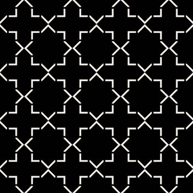 Geometrik şekilli kusursuz soyut desen, kumaş arkaplan yüzey tasarım vektör illüstrasyonu için modern baskı