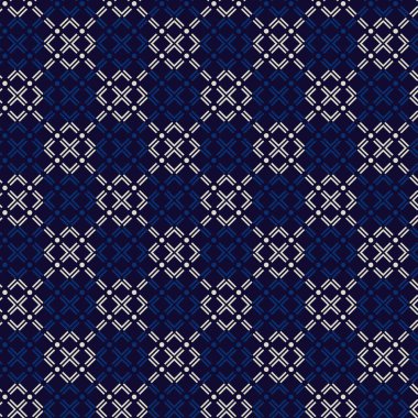 kumaş ev giysisi yüzey tasarımı vektör çizimi için kusursuz geometrik desen modern soyut mavi arkaplan