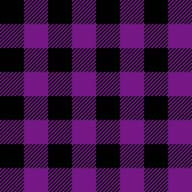 Pürüzsüz mor İskoç kafesi mor ve siyah kafes kumaş desenli İskoç deseni.