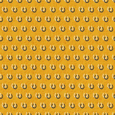 At nalı ile kusursuz desen modern baskı