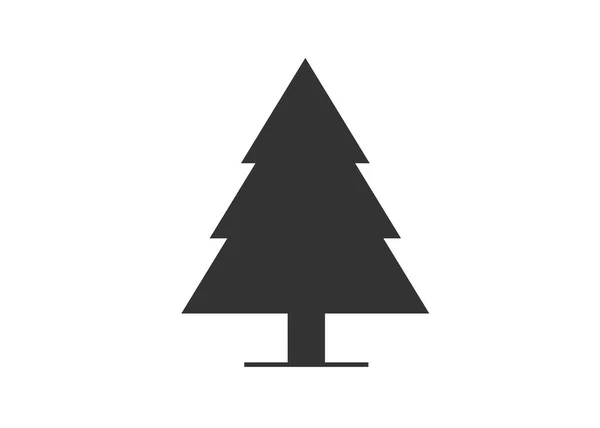 Ikona Wektora Drzewa Choinka — Wektor stockowy