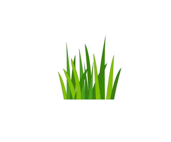 Groen Gras Met Gazon Vectoricoon Webversie — Stockvector