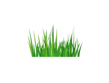 Flat green grass. Gazon. Vector icon. web version.