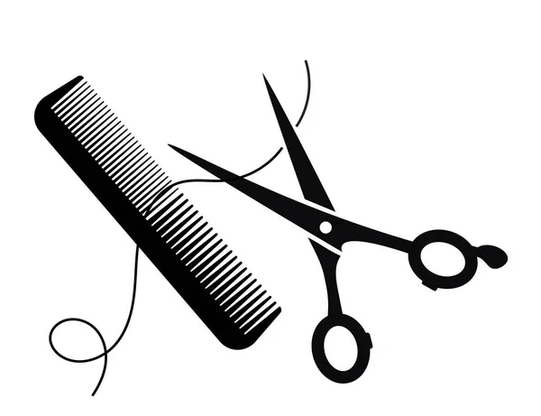 希斯特理发师的元素 理发店 矢量说明 — 图库矢量图片