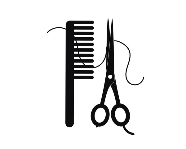 希斯特理发师的元素 理发店 矢量说明 — 图库矢量图片