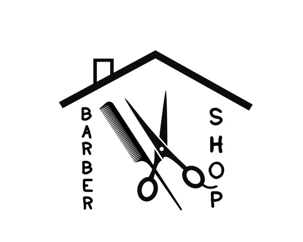Hipster Barber Elements Barber Shop Vector Illustration — Stock Vector
