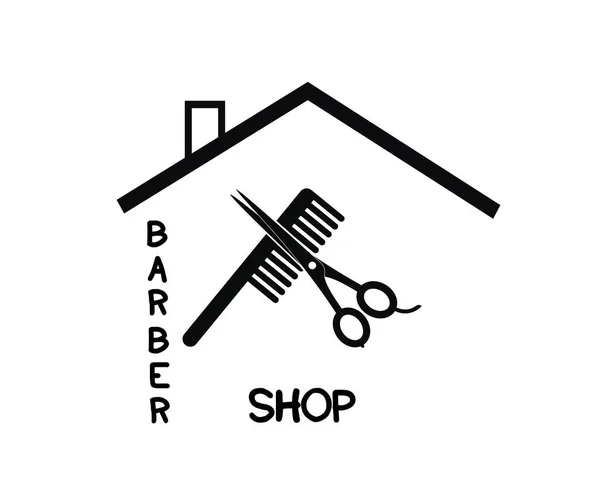 Hipster Barber Elements Barber Shop Vector Illustration — Stock Vector