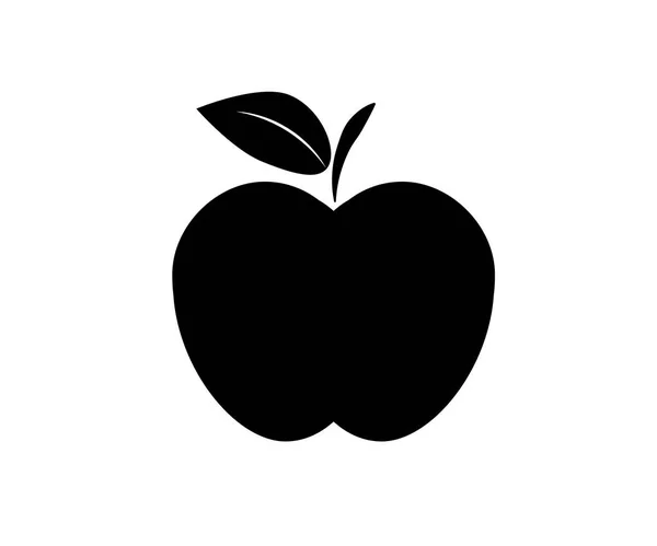 Vector Apple Icon Design Mit Vitaminzusammensetzung — Stockvektor