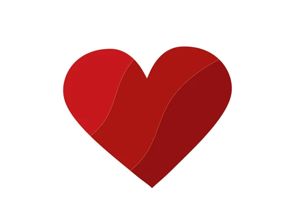 Vektör Kalp Yassı Ikon Tasarımı Sağlık Ilaç Aşk Romantizm — Stok Vektör