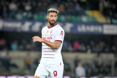 Milan 'ın Olivier Giroud portresi İtalyan futbolu Serie A maçında Hellas Verona FC - AC Milan (Portreler Arşivi) maçı Verona, İtalya' da Marcantonio Bentegodi stadyumunda, 16 Ekim 2022 - Fotoğraf: Ettore Griffon