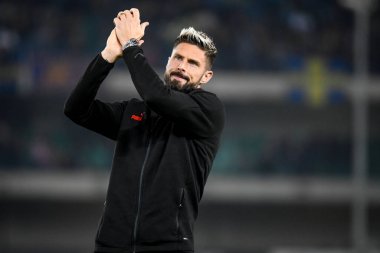 Milan 'ın Olivier Giroud portresi İtalyan futbolu Serie A karşılaşmasında Hellas Verona FC Milan' a (Portreler arşivi) karşı Verona, İtalya 'daki Marcantonio Bentegodi stadyumunda 16 Ekim 2022 - Fotoğraf: Ettore Griffon