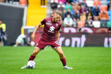 Torino 'nun Nikola Vlasiç portresi İtalyan futbolu Serie A maçı sırasında Udinese Calcio ile Torino FC (portreler arşivi) Udine, İtalya' da Dacia Arena stadyumunda, 23 Ekim 2022 - Fotoğraf: Ettore Griffon