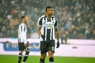 Udinese 'nin Udinese' deki Walace Souza Silva portresi İtalyan futbolu Serie A maçında Udinese Calcio ile Empoli FC (portreler arşivi) Udine, İtalya 'daki Dacia Arena stadyumunda, 4 Ocak 2023 - Fotoğraf: Ettore Griffon