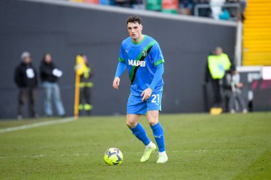 Sassuolo 'nun Nadir Zortea portresi İtalyan futbolu Serie A karşılaşmasında Udinese Calcio ile ABD Sassuolo (portreler arşivi) arasında Udine, İtalya' daki Dacia Arena stadyumunda 12 Şubat 2023 - Fotoğraf: Ettore Griffoni