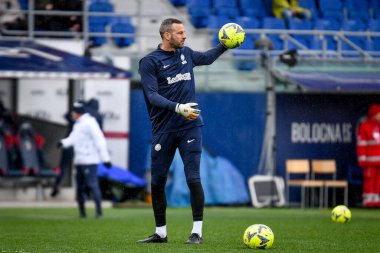 İtalya futbol takımı Serie A maçında Samir Handanoviç 'in portresi Bologna FC vs Inter - FC Internazionale (portreler arşivi) Bologna, İtalya' daki Dall 'Ara stadyumunda, 26 Şubat 2023 - Fotoğraf: Ettore Griffoni