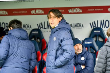 İtalya futbol takımı Serie A maçında teknik direktör Simone Inzaghi 'nin portresi Bologna FC vs Inter - FC Internazionale (portreler arşivi) Bologna, İtalya' daki Dall 'Ara stadyumunda, 26 Şubat 2023 - Fotoğraf: Ettore Griffoni