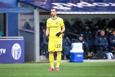 İtalya futbol takımı Serie A maçında Henrikh Mkhitaryan portresi Bologna FC vs Inter - FC Internazionale (portreler arşivi) Bologna, İtalya 'daki Dall' Ara stadyumunda, 26 Şubat 2023 - Fotoğraf: Ettore Griffoni