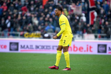 İtalya futbol takımı Serie A maçında Inter 'in Denzel Dumfries portresi Bologna FC vs Inter - FC Internazionale (portreler arşivi) Bologna, İtalya' daki Dall 'Ara stadyumunda, 26 Şubat 2023 - Fotoğraf: Ettore Griffoni