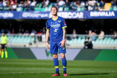 Verona 'nın İtalya futbolu sırasındaki Ondrej Duda portresi Serie A maçı Hellas Verona FC - AC Monza (portreler arşivi) maçı Verona, İtalya' da Marcantonio Bentegodi stadyumunda, 12 Mart 2023 - Fotoğraf: Ettore Griffoni