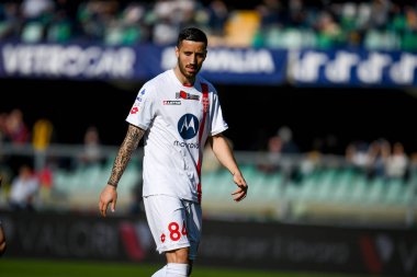 Monza 'nın İtalya futbolu sırasındaki Patrick Ciurria portresi Serie A maçı Hellas Verona FC - AC Monza (portreler arşivi) maçı Verona, İtalya' da Marcantonio Bentegodi stadyumunda, 12 Mart 2023 - Fotoğraf: Ettore Griffoni