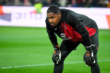 İtalya 'nın Udine şehrindeki Friuli - Dacia Arena stadyumunda oynanan Udinese Calcio vs AC Milan (portreler) maçı sırasında Milan' ın Mike Maignan portresi, 18 Mart 2023 - Fotoğraf: Ettore Griffoni
