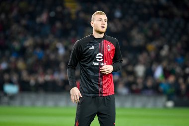 Milan 'ın İtalya futbolu sırasındaki Tommaso Pobega portresi Serie A maçı Udinese Calcio vs AC Milan (portreler arşivi) Udine' deki Dacia Arena stadyumunda, 18 Mart 2023 - Fotoğraf: Ettore Griffoni