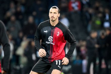 Milan 'ın Zlatan Ibrahimoviç portresi İtalyan futbolu Serie A karşılaşmasında Udinese Calcio - AC Milan (portreler arşivi) maçı sırasında Udine, İtalya' daki Dacia Arena stadyumunda, 18 Mart 2023 - Fotoğraf: Ettore Griffoni