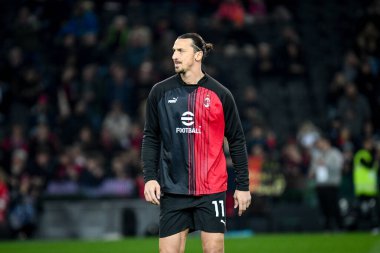 Milan 'ın Zlatan Ibrahimoviç portresi İtalyan futbolu Serie A karşılaşmasında Udinese Calcio - AC Milan (portreler arşivi) maçı sırasında Udine, İtalya' daki Dacia Arena stadyumunda, 18 Mart 2023 - Fotoğraf: Ettore Griffoni