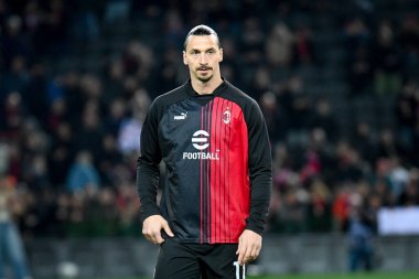 Milan 'ın Zlatan Ibrahimoviç portresi İtalyan futbolu Serie A karşılaşmasında Udinese Calcio - AC Milan (portreler arşivi) maçı sırasında Udine, İtalya' daki Dacia Arena stadyumunda, 18 Mart 2023 - Fotoğraf: Ettore Griffoni