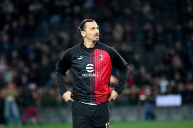 Milan 'ın Zlatan Ibrahimoviç portresi İtalyan futbolu Serie A karşılaşmasında Udinese Calcio - AC Milan (portreler arşivi) maçı sırasında Udine, İtalya' daki Dacia Arena stadyumunda, 18 Mart 2023 - Fotoğraf: Ettore Griffoni