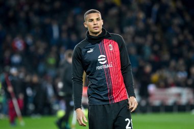 Milan 'ın Malick Thiaw portresi İtalyan futbolu Serie A karşılaşmasında Udinese Calcio ile AC Milan (portreler arşivi) Udine, İtalya' daki Dacia Arena stadyumunda 18 Mart 2023 'te oynanan karşılaşmada çekildi.