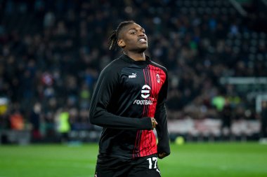 Milan 'ın Rafael Leao portresi İtalyan futbolu Serie A karşılaşmasında Udinese Calcio - AC Milan (portreler arşivi) maçı sırasında Udine, İtalya' daki Dacia Arena stadyumunda, 18 Mart 2023 - Fotoğraf: Ettore Griffoni
