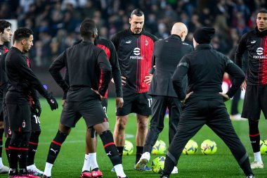 Milan 'ın Zlatan Ibrahimoviç portresi İtalyan futbolu Serie A karşılaşmasında Udinese Calcio - AC Milan (portreler arşivi) maçı sırasında Udine, İtalya' daki Dacia Arena stadyumunda, 18 Mart 2023 - Fotoğraf: Ettore Griffoni