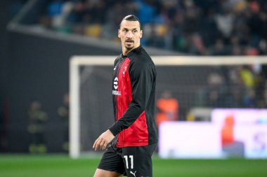 Milan 'ın Zlatan Ibrahimoviç portresi İtalyan futbolu Serie A karşılaşmasında Udinese Calcio - AC Milan (portreler arşivi) maçı sırasında Udine, İtalya' daki Dacia Arena stadyumunda, 18 Mart 2023 - Fotoğraf: Ettore Griffoni