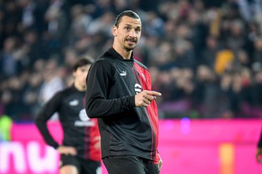Milan 'ın Zlatan Ibrahimoviç portresi İtalyan futbolu Serie A karşılaşmasında Udinese Calcio - AC Milan (portreler arşivi) maçı sırasında Udine, İtalya' daki Dacia Arena stadyumunda, 18 Mart 2023 - Fotoğraf: Ettore Griffoni