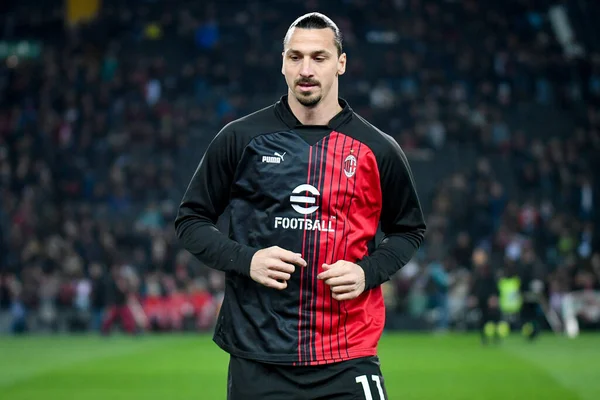 Milan 'ın Zlatan Ibrahimoviç portresi İtalyan futbolu Serie A karşılaşmasında Udinese Calcio - AC Milan (portreler arşivi) maçı sırasında Udine, İtalya' daki Dacia Arena stadyumunda, 18 Mart 2023 - Fotoğraf: Ettore Griffoni