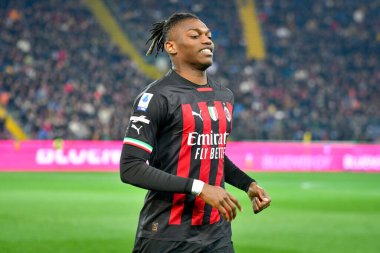 Milan 'ın Rafael Leao portresi İtalyan futbolu Serie A maçında Udinese Calcio ile AC Milan (portreler arşivi) Udine' deki Dacia Arena stadyumunda, 18 Mart 2023 - Fotoğraf: Ettore Griffoni