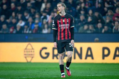 Milan 'ın Alexis Saelemaekers İtalyan futbolu Serie A maçı sırasında Udinese Calcio ile UC Milan (portreler arşivi) Udine, İtalya' daki Dacia Arena stadyumunda 18 Mart 2023 - Fotoğraf: Ettore Griffoni