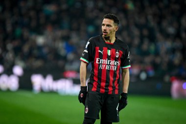 Milano 'nun İtalya futbolu Serie A maçındaki İsmael Bennacer portresi Udinese Calcio ile UC Milan (portreler arşivi) maçı Udine, İtalya' da Dacia Arena stadyumunda, 18 Mart 2023 - Fotoğraf: Ettore Griffoni