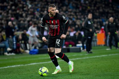 Milan 'ın Ante Rebic portresi İtalyan futbolu Serie A maçında Udinese Calcio ile AC Milan (portreler arşivi) Udine, İtalya' daki Friuli - Dacia Arena stadyumunda, 18 Mart 2023 - Fotoğraf: Ettore Griffoni