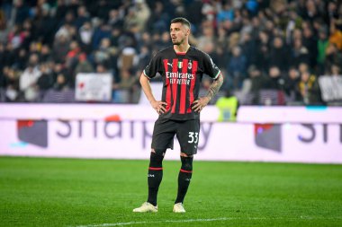 Milan 'ın İtalya futbolu Serie A maçında Rade Kruniç' in portresi Udinese Calcio ile UC Milan (portreler arşivi) maçı Udine, İtalya 'da Dacia Arena stadyumunda, 18 Mart 2023 - Fotoğraf: Ettore Griffoni