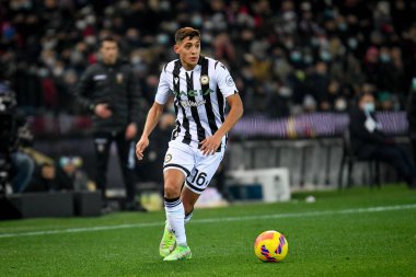 Udinese 'nin Nahuel Molina portresi İtalyan futbolu Serie A maçı sırasında Udinese Calcio ile AC Milan (portreler arşivi) Udine, İtalya' da Dacia Arena Stadyumu 'nda, 11 Aralık 2021 - Fotoğraf: Ettore Griffoni