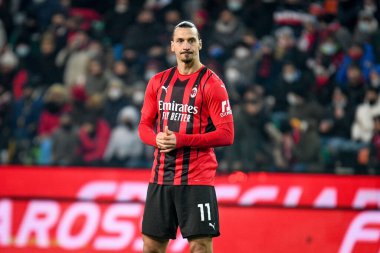 Milan 'ın İtalya futbolu Serie A maçında Zlatan Ibrahimoviç' in portresi Udinese Calcio ile AC Milan (portreler arşivi) maçı Udine, İtalya 'da Dacia Arena Stadyumu' nda, 11 Aralık 2021 - Fotoğraf: Ettore Griffoni