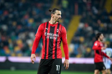 Milan 'ın İtalya futbolu Serie A maçında Zlatan Ibrahimoviç' in portresi Udinese Calcio ile AC Milan (portreler arşivi) maçı Udine, İtalya 'da Dacia Arena Stadyumu' nda, 11 Aralık 2021 - Fotoğraf: Ettore Griffoni