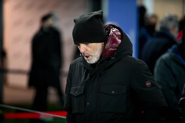 Mailands Cheftrainer Stefano Pioli Beim Spiel Udinese Calcio Gegen Mailand — Stockfoto