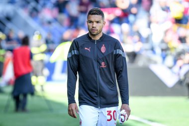 Milan 'ın İtalya futbolu sırasındaki Junior Messias portresi 15 Nisan 2023 tarihinde İtalya' nın Bologna kentindeki Renato Dall 'Ara Stadyumu' nda oynanan Bologna FC maçında AC Milan 'a karşı oynamıştır.
