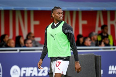 Milan 'ın Rafael Leao portresi İtalyan futbolu Serie A maçında Bologna FC ile AC Milan arasında İtalya' nın Bologna şehrindeki Renato Dall 'Ara Stadyumu' nda oynandı.