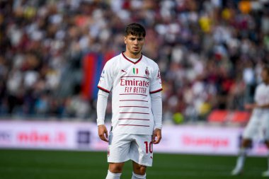 Milan 'ın Brahim Diaz portresi İtalyan futbolu Serie A maçında Bologna FC Milan' a karşı Bologna Dall 'Ara Stadyumu' nda 15 Nisan 2023 - Fotoğraf: Ettore Griffoni